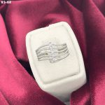 انگشتر زنانه و دخترانه نقره با عیار 925 و آبکاری رادیوم درجه یک مدل حلقه ای - تصویر 2
