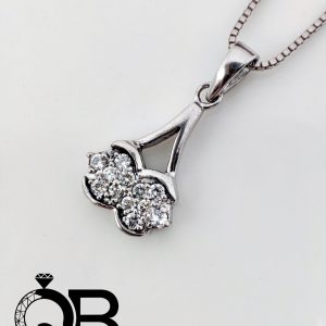گردنبند نقره زنانه مدل گیلاس