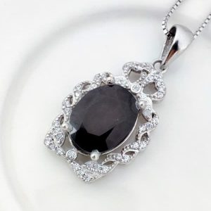 خرید | گردنبند زنانه سنگ یاقوت کبود