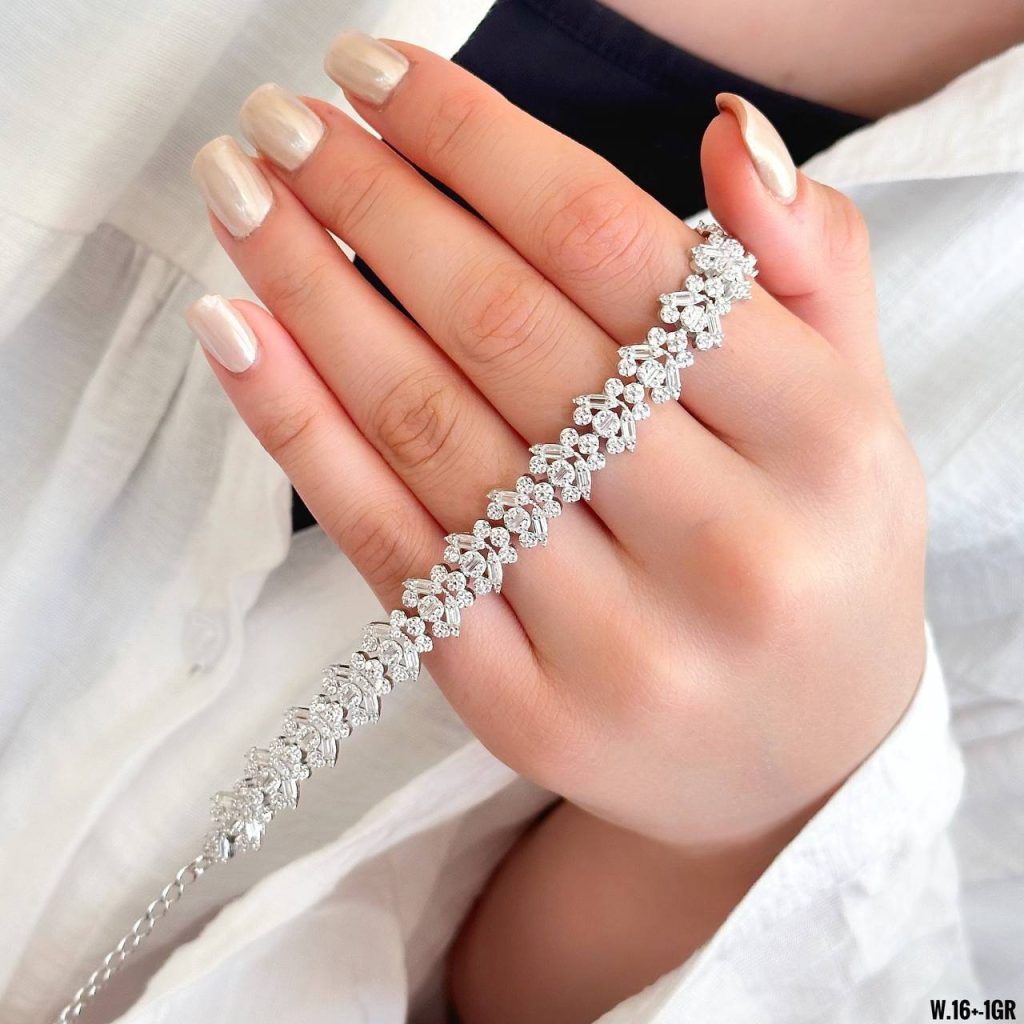 خرید | دستبند نقره رادیوم شده