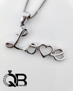 گردنبند نقره زنانه و دخترانه LOVE