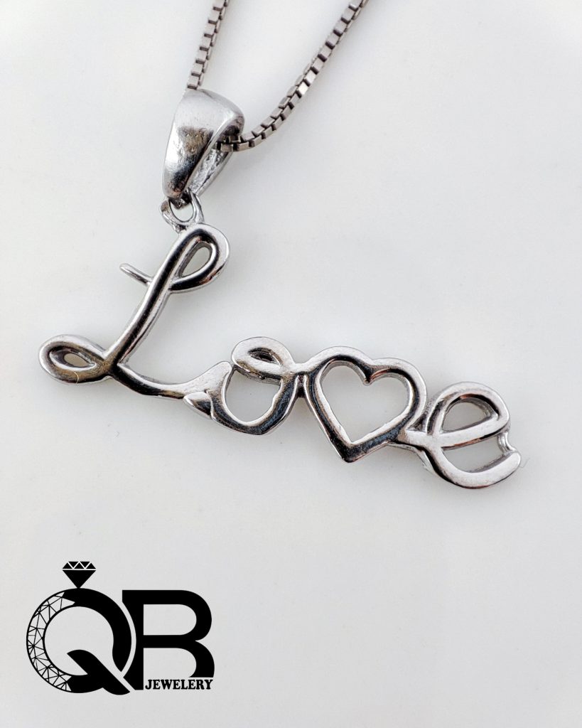 گردنبند نقره زنانه و دخترانه LOVE