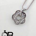 گردنبند نقره زنانه طرح گل پنج پر