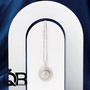 گردنبند نقره دخترانه و زنانه رادیوم درجه یک مدل ورساچه