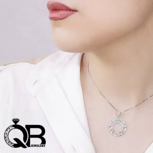گردنبند نقره دخترانه و زنانه با عیار ۹۲۵ رادیوم مدل کارتیر