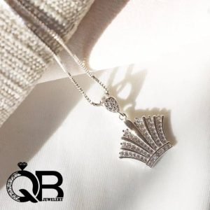 گردنبند نقره دخترانه و زنانه با عیار ۹۲۵ مدل کینگ یا تاج