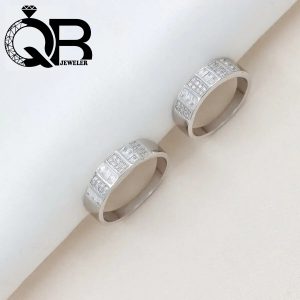 حلقه ست نقره مدل میکرو نگین دار