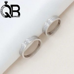 حلقه ست ازدواج نقره مدل میکرو