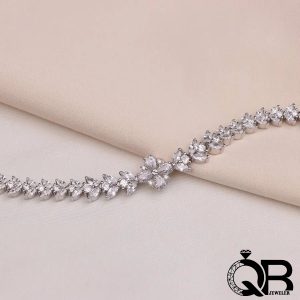 دستبند نقره زنانه شیک و جدید مدل فلاور