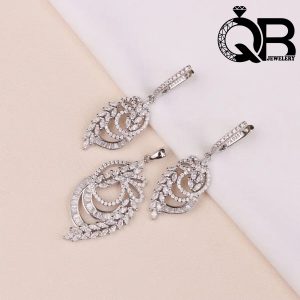 نیم ست زنانه نقره مدل میکرو