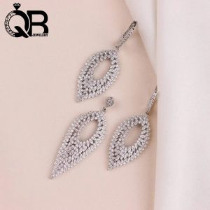 نیم ست نقره مدل میکرو همراه با روکش آبطلای سفید