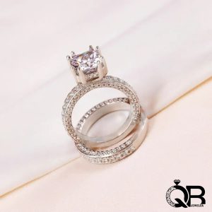 حلقه پشت حلقه میکرو با نگین های برلیان
