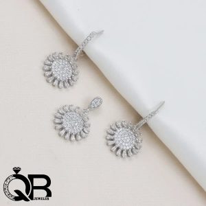 نیم ست نقره عیار ۹۲۵ مدل خورشیدی