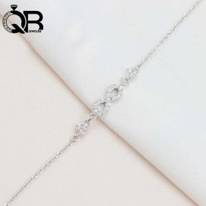دستبند نقره مدل تهی بزرگ