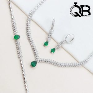 سرویس نقره نگین دار باگت خور عیار ۹۲۵