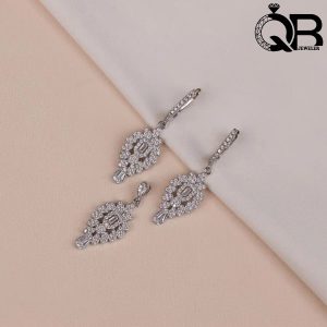 نیم ست نقره زنانه طرح برگ آویز
