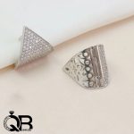 گوشواره نقره 925 عیار حلقه ای آویز دار وارداتی