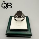 انگشتر مردانه اسپورت نقره نگین اونیکس مشکی 5 گرم - تصویر 2