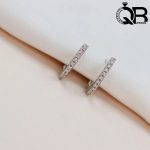 گوشواره حلقه ای ریز و ظریف دخترونه طرح مدل طلا