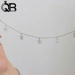 پابند زنانه نقره با آویز برف - تصویر 3