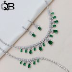 سرویس سلطنتی فاخر رادیوم شده با نگین سبز