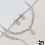 سرویس نقره امرالدکات رادیوم شده نگین گرد