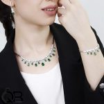 سرویس سلطنتی فاخر رادیوم شده با نگین سبز 1