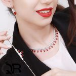 سرویس جواهر با نگین سرخ1