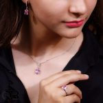 نیم ست مربعی نگین دار1