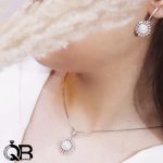 نیم ست نقره زنانه خورشید 2