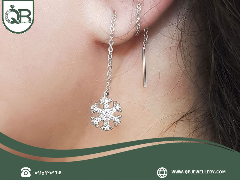 گوشواره بخیه‌ای یا نخ‌دار (Threader Earrings)