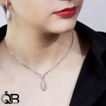 نیم ست نقره جواهری ظریف و برآمده 3