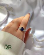 انگشتر نقره ای زنانه کبود