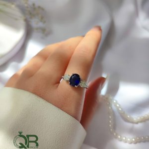 انگشتر نقره ای زنانه کبود