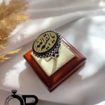 انگشتر نقره مردانه خطی مکتوب