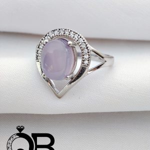 انگشتر نقره زنانه عقیق یمنی کبود