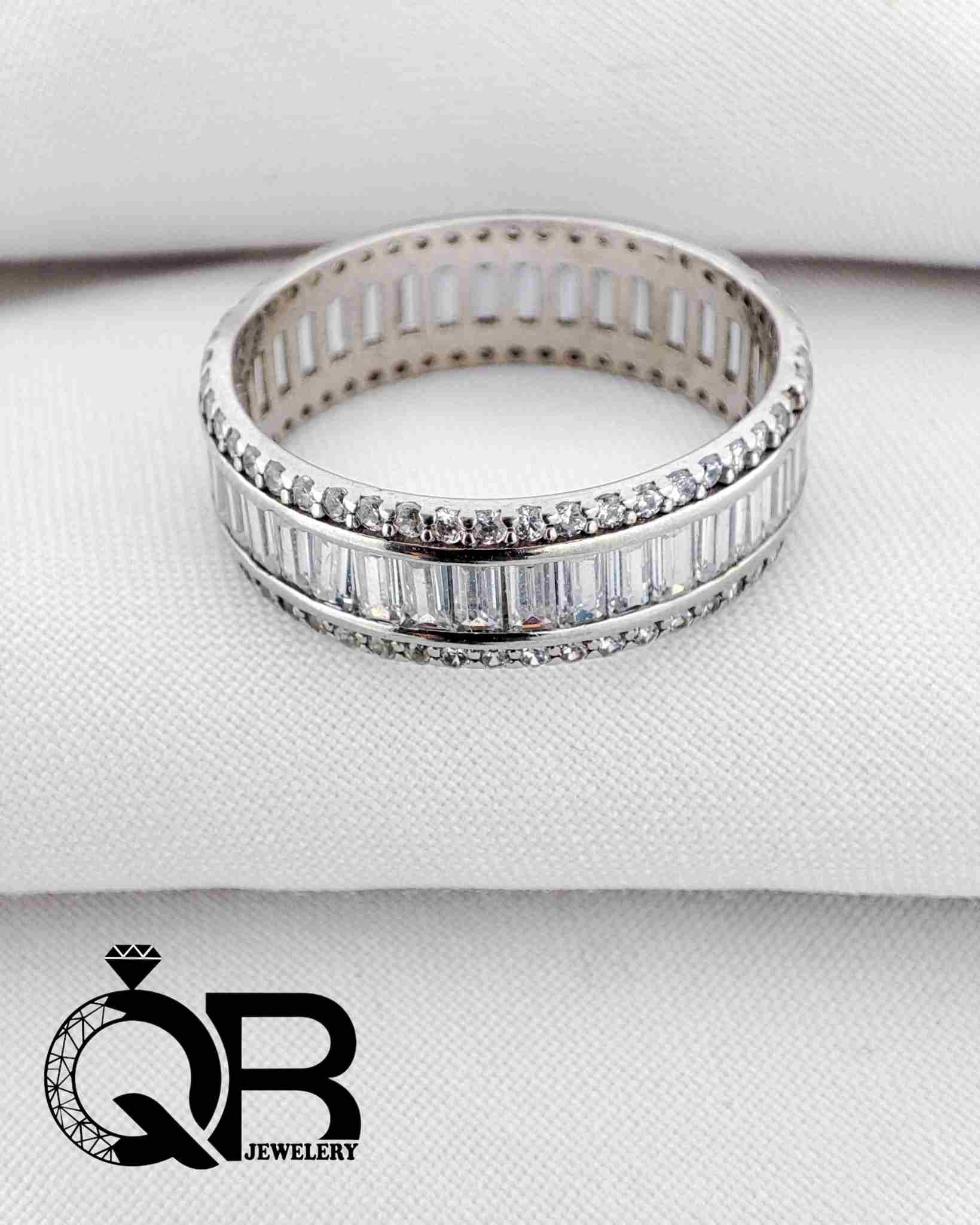 silver-ring-for-women-and-girls-round-shape-model حلقه نقره زنانه و دخترانه مدل دور نگین