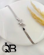 دستبند نقره زنانه طرح پروانه سه بعدی