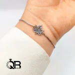 خرید دستبند استیل مینیمال مدل برگ A31