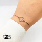 دستبند استیل زنانه مدل ونکلیف طرح مینیمالA25