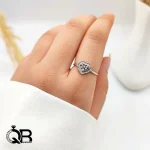 انگشتر نقره زنانه طرح قلب ظریف، مینیمال و اقتصادی A192