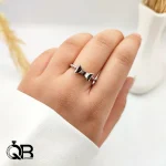 انگشتر نقره زنانه مدل پاپیون ظریف و مینیمال (بدون نگین)A185