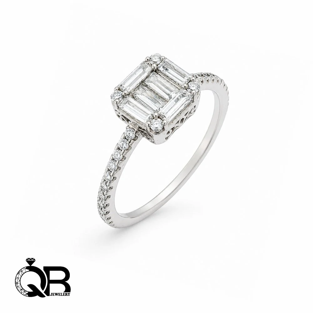 silver-cube-solitaire-ring-a204-1-1 انگشتر نقره زنانه طرح سولیتر مکعب مدرن و هندسی A204