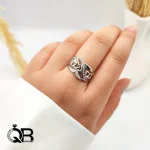 انگشتر نقره زنانه مدل کارتیر طراحی لوکس و مینیمال A180