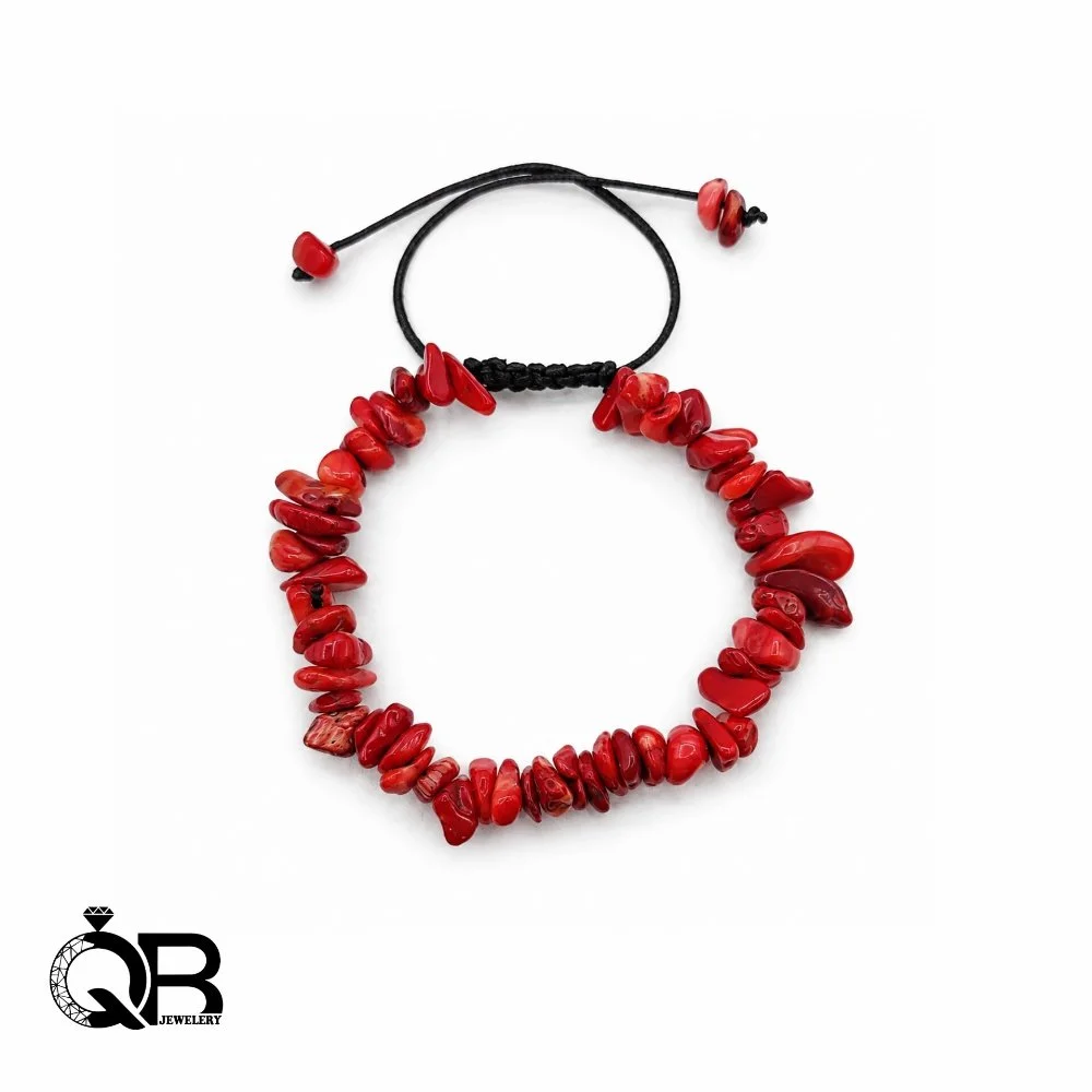 coral-chip-bracelet-a220-1 دستبند سنگ مرجان اصل مدل چیپسی A220