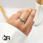 انگشتر نقره زنانه ظریف مدل A211