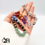 تسبیح هفت چاکرا اصل (۳۳ دانه) تنظیم انرژی و تعادل روح A218