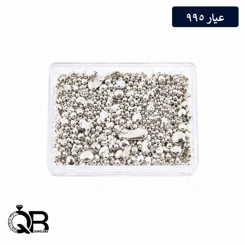 ساچمه نقره خام 200 گرمی عیار 995